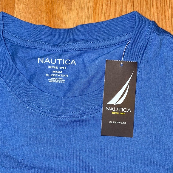 Nautica Blue Sleepwear Shirt - Size Medium - Picture 5 of 6